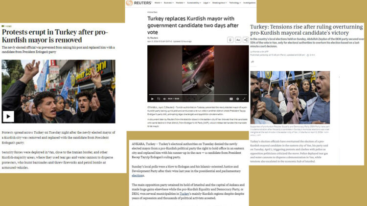 ‘Political coup’ against elected Kurdish mayor in Turkey: global media coverage