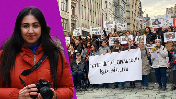 Journalists protest against strip searches as torture in Istanbul