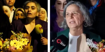 Kurdish political prisoners released from Turkish women’s prison vow to continue their fight