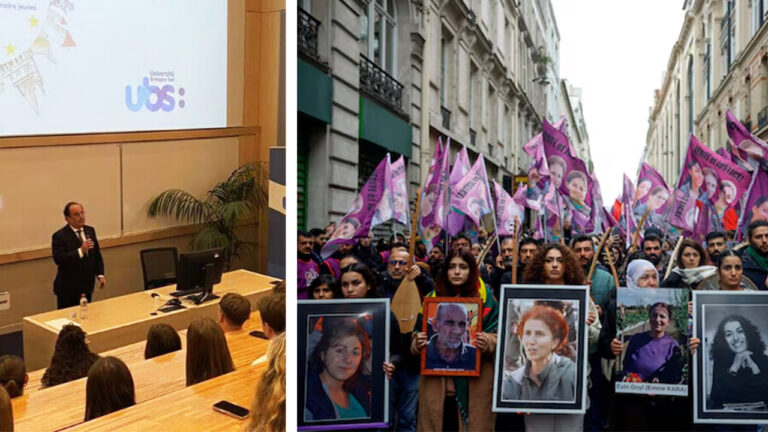Hollande reveals Turkish involvement in Kurdish assassinations during university lecture