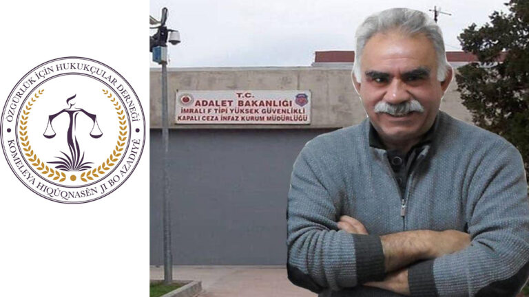 Abdullah Öcalan has been held completely incommunicado for over three years, say Lawyers for Freedom