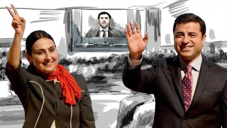 Guilty verdicts in Kobane trial: Selahattin Demirtaş sentenced to 42 years in prison, Figen Yüksekdağ handed over 32 years