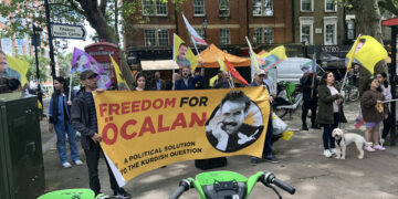 Protest outside Amnesty office in London demands end to Abdullah Öcalan’s isolation