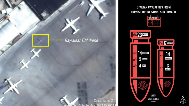 Turkish drones used in Somalian civilian massacre: Amnesty