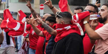European Championships provide stage for Turkish fascists