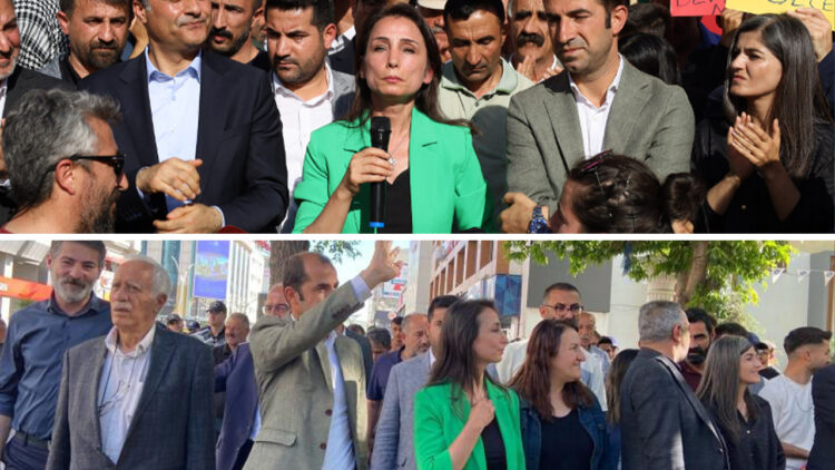 Pro-Kurdish party leaders rally in Van against Turkish government’s trustee appointments