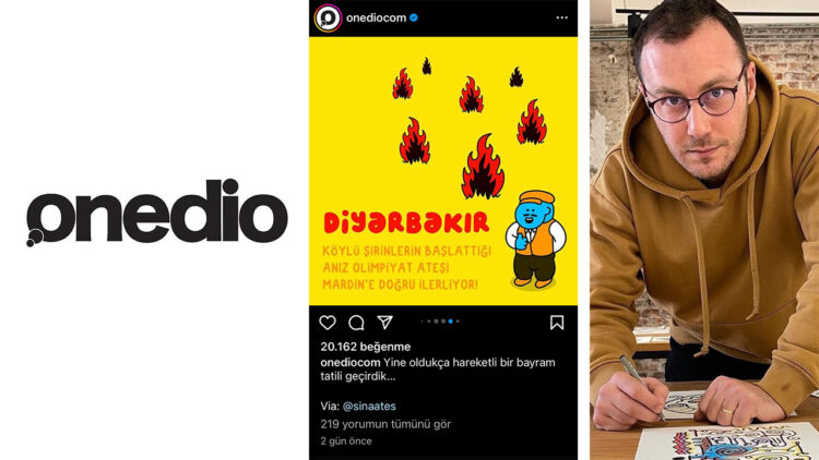 Turkish online platform Onedio publishes cartoon trivialising deadly wildfire