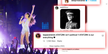 Pop star Despina Vandi faces backlash after refusing to perform on politicised Turkish stage