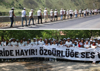 Anti-trustee marchers approach Hakkari, call for dialogue with Öcalan