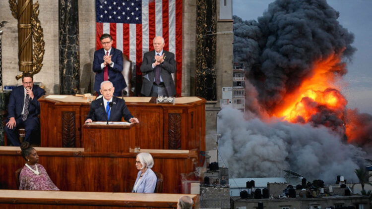 Netanyahu addresses US Congress as global criticism grows over war crimes