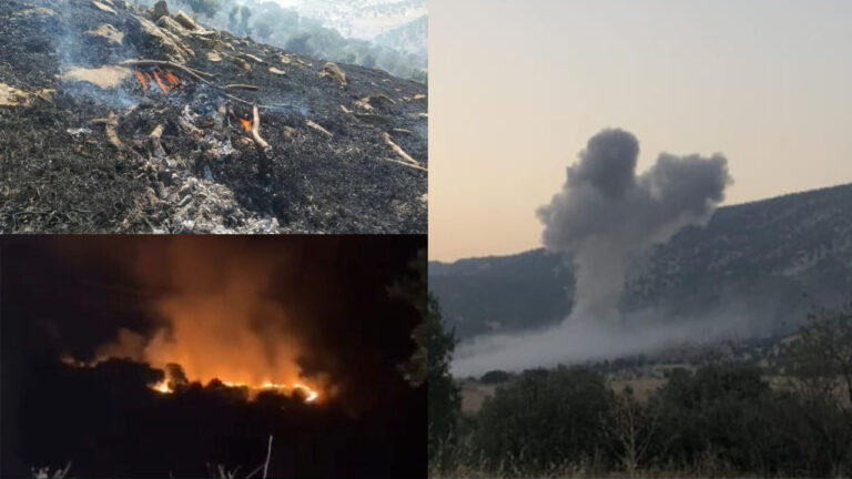 Turkish state burns civilian areas in Iraqi Kurdistan