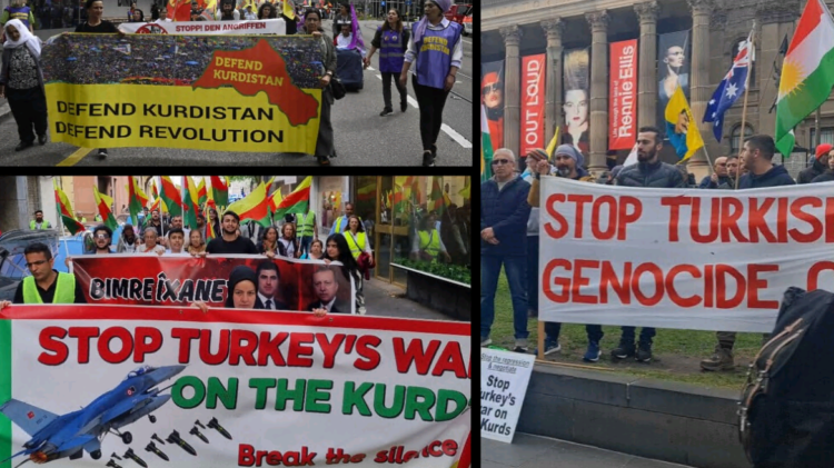 Protests across Europe condemn Turkey’s military attacks on Iraqi Kurdistan