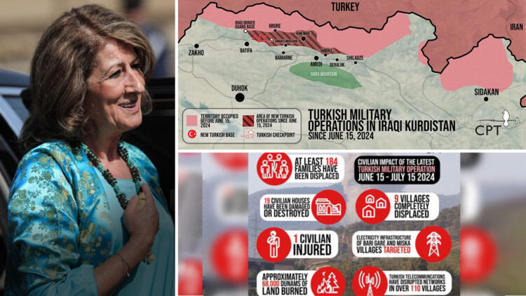 First Lady of Iraq condemns Turkish occupation in Iraqi Kurdistan