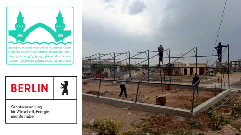 Solar-powered water well provides vital resource to town in Kurdish-led North and East Syria