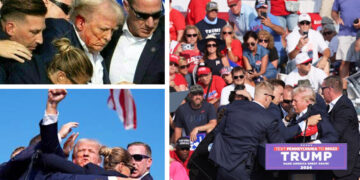 Donald Trump shot in the ear at campaign rally