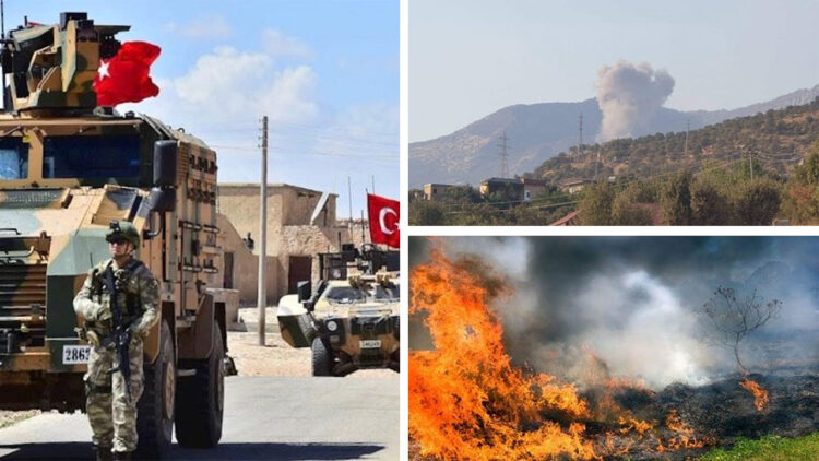 Turkey bombards parts of Iraqi Kurdistan leading to wildfires