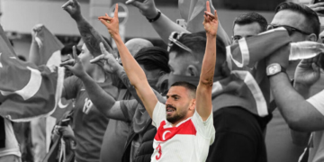 Turkish footballer makes ultranationalist ‘Grey Wolves’ salute at European Cup match