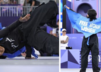 Afghan breakdancer disqualified from Olympics for displaying words “Free Afghan Women”