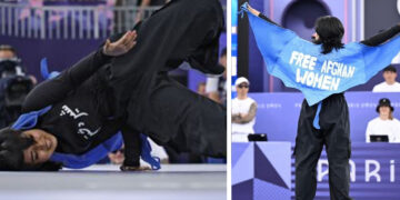 Afghan breakdancer disqualified from Olympics for displaying words “Free Afghan Women”
