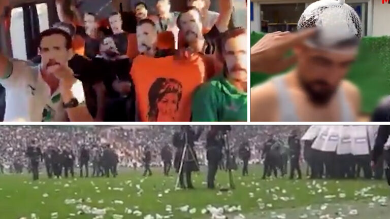 Turkish football fans provoke Amedspor by wearing masks of agent linked to Kurdish killings