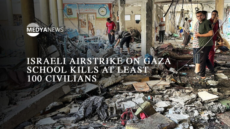Israeli airstrike on Gaza school kills at least 100 civilians