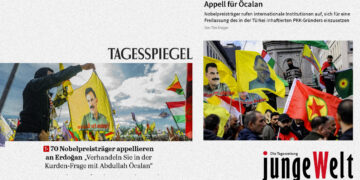 German newspapers echo Nobel laureates’ calls demanding freedom for Öcalan