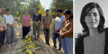 Journalist groups pledge to continue writing the truth during visit to Gulîstan Tara’s grave