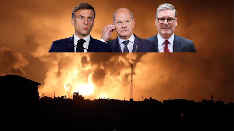 Israel intensifies strikes in Gaza as UK, France, Germany urge ceasefire, avoiding criticism of Israel