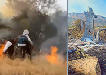 Turkish bombardment triggers prolonged fires in Iraqi Kurdistan