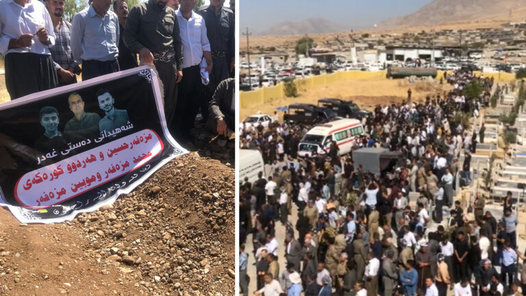 Bodies of family killed by Turkish drone strike laid to rest in hometown