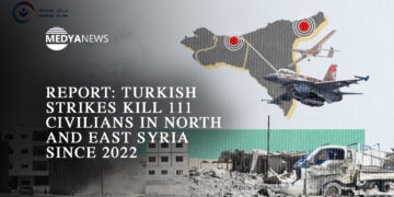 Report: Turkish strikes kill 111 civilians in North and East Syria since 2022
