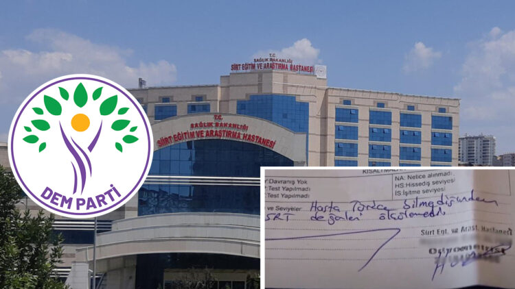 DEM Party raises issue of Kurdish patient denied treatment in Parliament