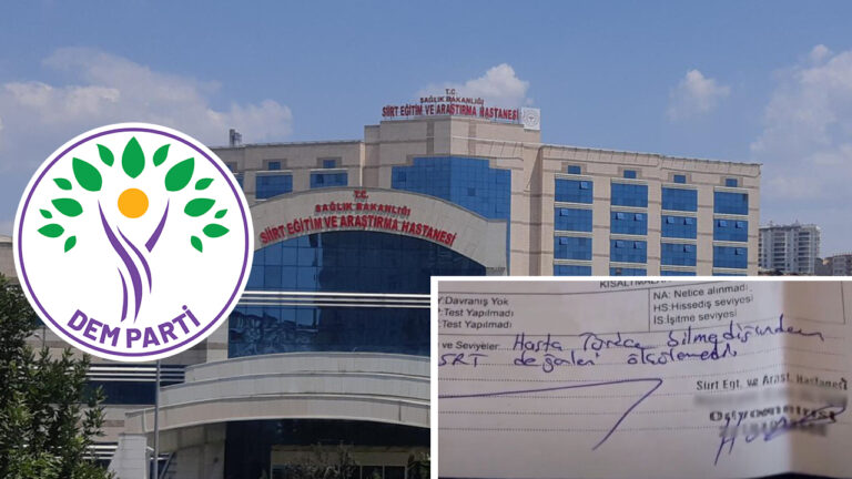 DEM Party raises issue of Kurdish patient denied treatment in Parliament