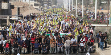 Thousands rally in AANES to demand Öcalan’s freedom
