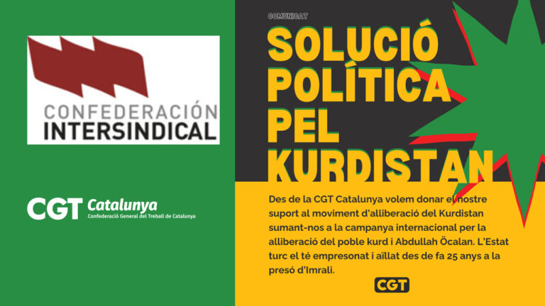 Catalan labour unions demand Öcalan’s freedom, political solution for Kurdistan