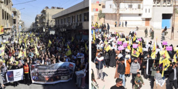 Protests sweep autonomous northeast Syria against Turkish bombardments