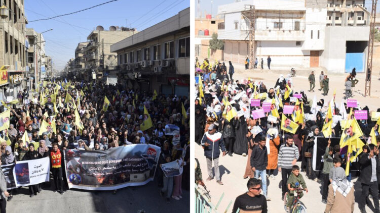Protests sweep autonomous northeast Syria against Turkish bombardments