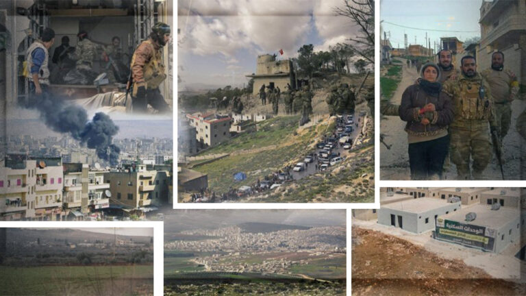 Civilians in Afrin targeted by Turkish attacks, forced displacement
