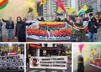 Kurds across Europe protest Turkish attacks on North and East Syria