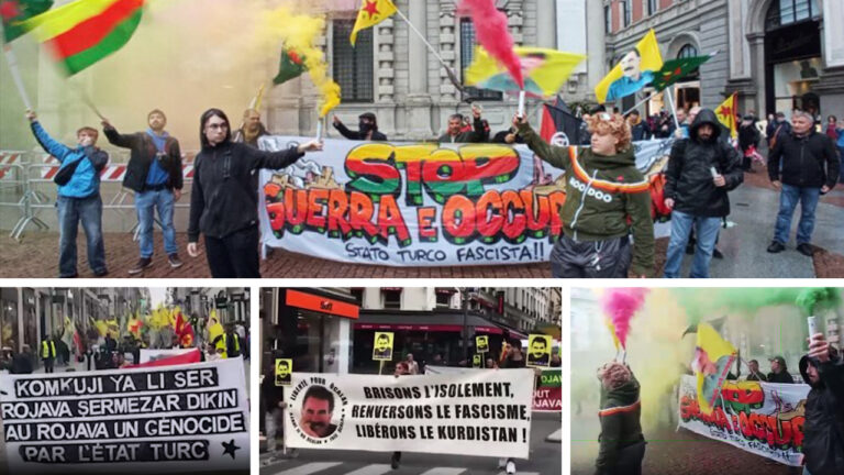 Kurds across Europe protest Turkish attacks on North and East Syria