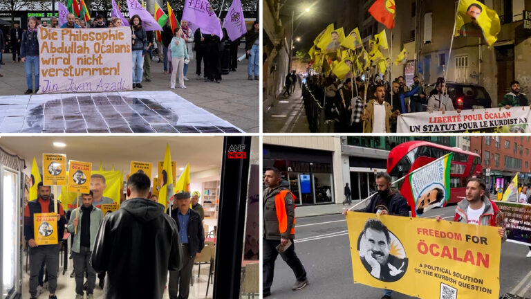 Events and demonstrations for Abdullah Öcalan held in 36 cities across three continents