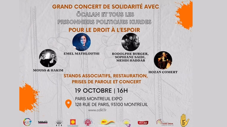 Tunisian performer Emel Mathlouthi to headline Paris Freedom for Öcalan concert