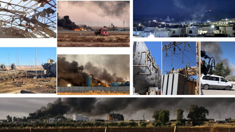 Turkish airstrikes damage over 30 facilities in Jazira Canton, multiple sites in Sinjar