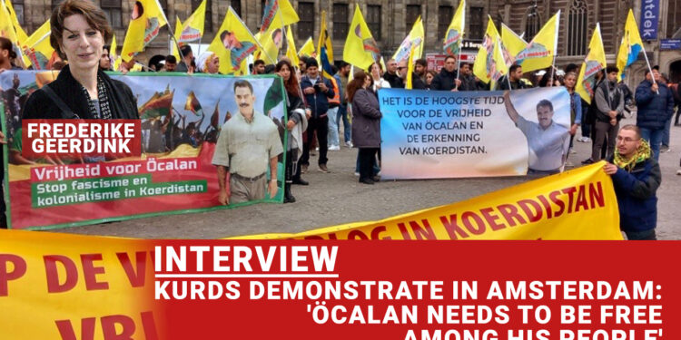 Kurds demonstrate in Amsterdam: ‘Öcalan needs to be free among his people’