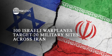 100 Israeli warplanes target 20 military sites across Iran
