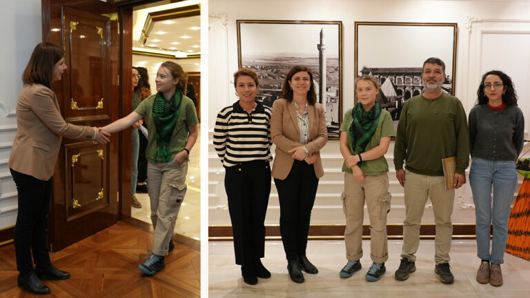Greta Thunberg visits Kurdish-led Diyarbakır Municipality for climate talks