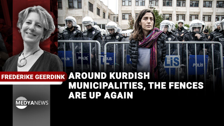 Around Kurdish municipalities, the fences are up again