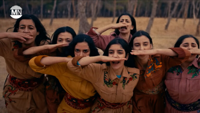 The Song of JinJiyanAzadi from All-Women Band of Rojava Trending in Social Media