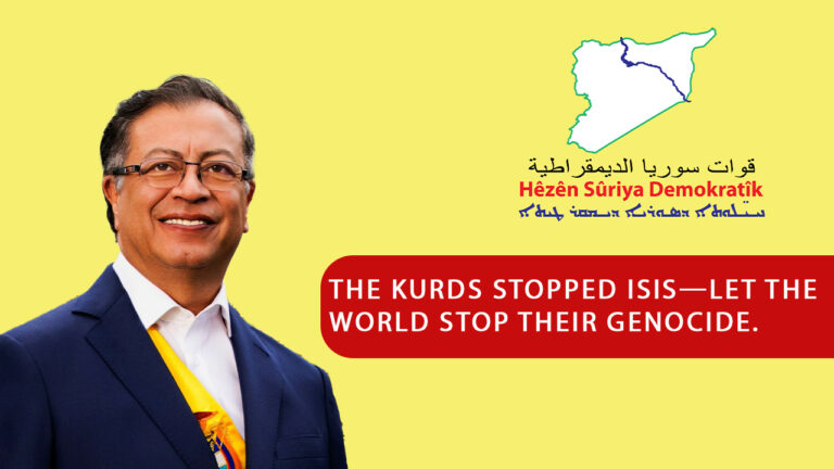 Colombian President Petro condemns killing of Kurdish journalists in Syria, calls for protection of Kurds