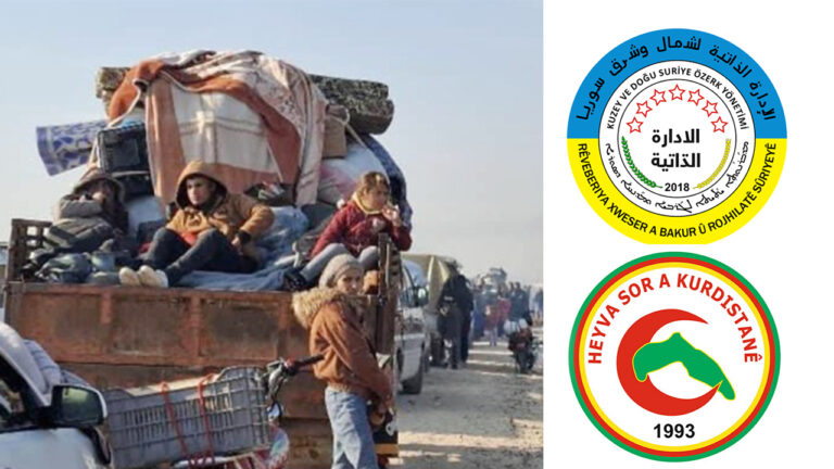 AANES launches urgent aid appeal for Kurdish families fleeing from Islamist militias